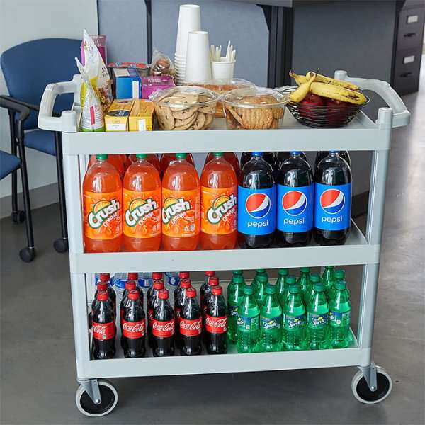 Тележка для обслуживания (сервировочная) Cambro BC340KD 480 серая